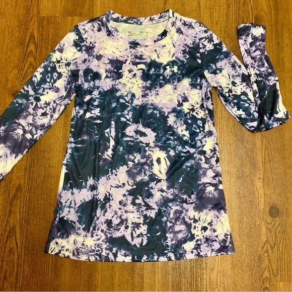 NWOT Under Armour Velocity Purple and Blue Long Sleeve Shirt - Picture 1 of 3
